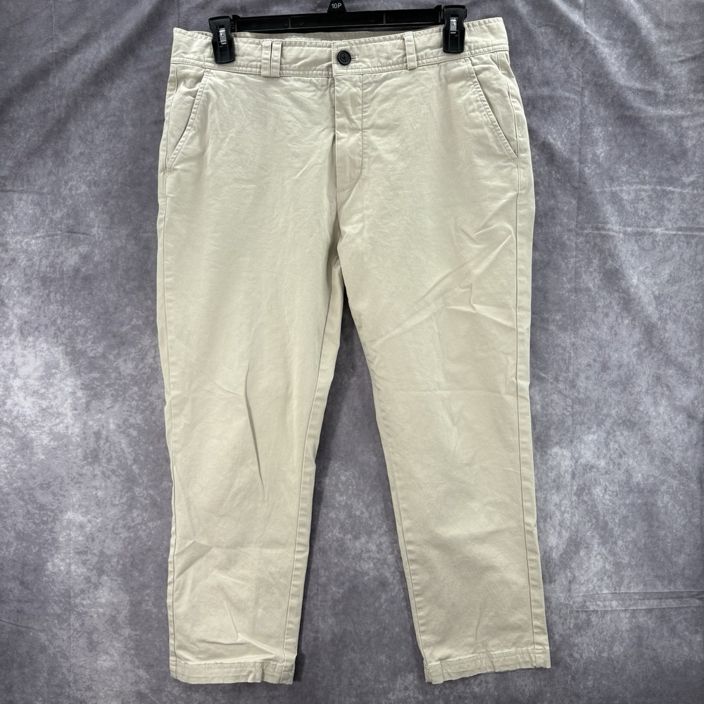 I Love Ugly Pants Mens XL Kobe Slim Cropped Straight Chino Khaki